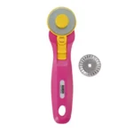 Cúter rotatorio IDEAS 45 mm fucsia con cuchilla de zig-zag