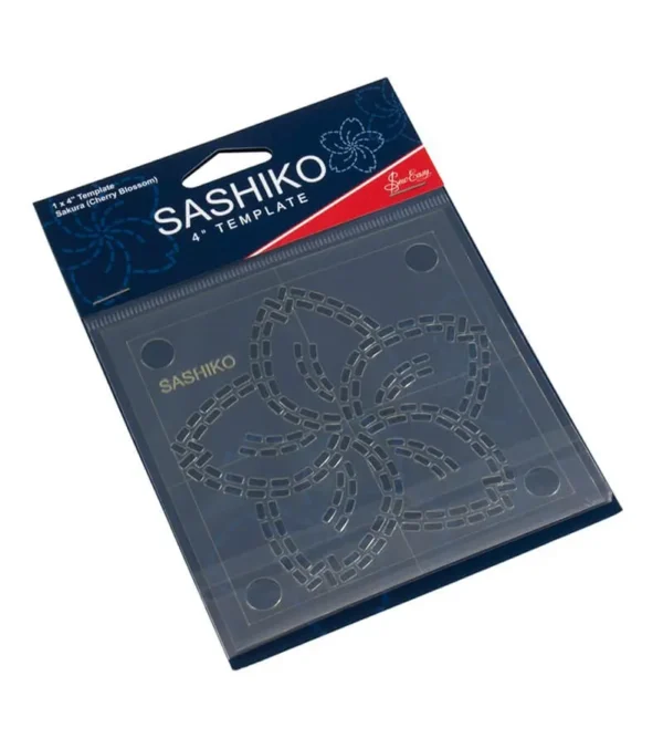 Plantilla para Bordar Sashiko Flor de Cerezo 10,15 cm - Sew Easy