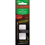 Agujas oro negro Agujas largas para coser (No. 9, 10, 12) - Clover