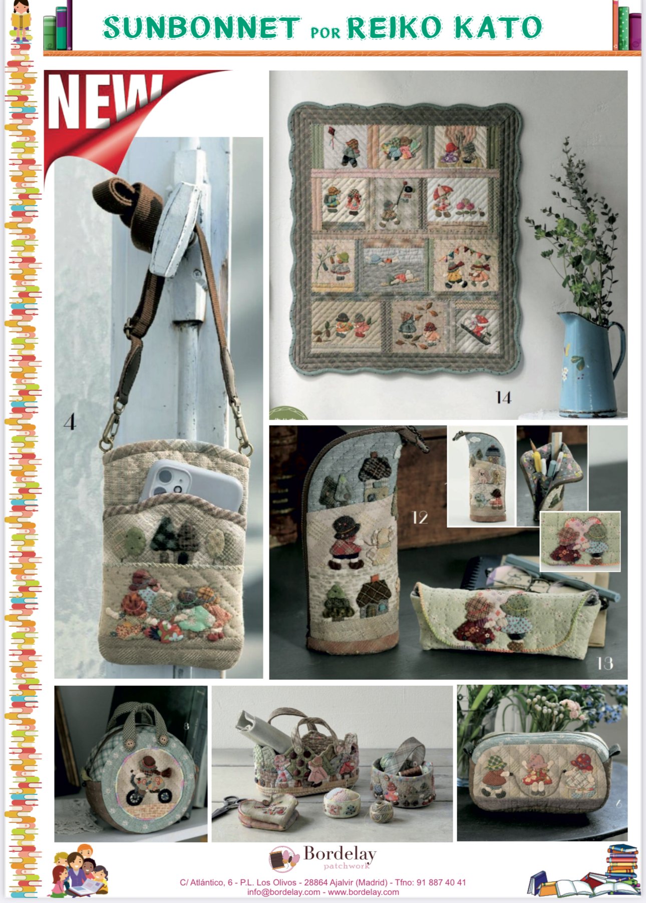 Libro "Aplicaciones de escenas de Sunbonnet Sue" Reiko Kato - Imagen 2