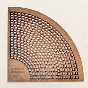 Regla curva de acolchado lineal